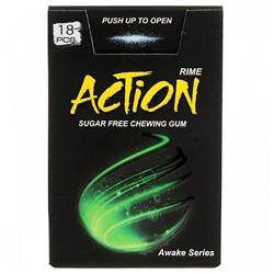 اکشن آدامس بیداری باطعم نعنای خنک (18عددی)